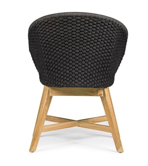 Coachella outdoor chair BIZZOTTO – teak and rope