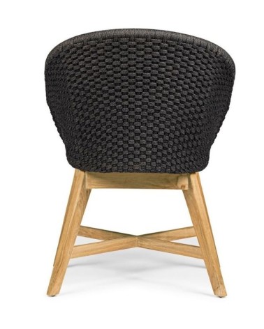 Coachella outdoor chair BIZZOTTO – teak and rope