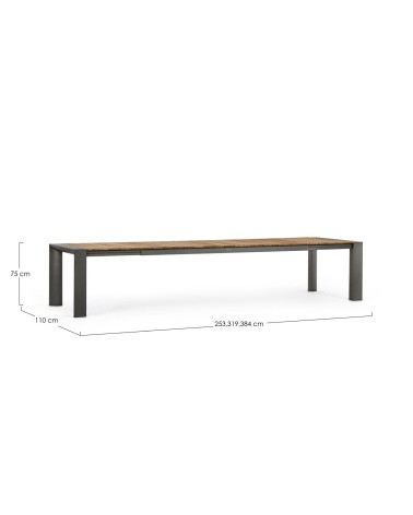 Cameron 253–319–384×110 Ausziehbarer Outdoor Tisch BIZZOTTO | BHOME by Arredi Barbàra