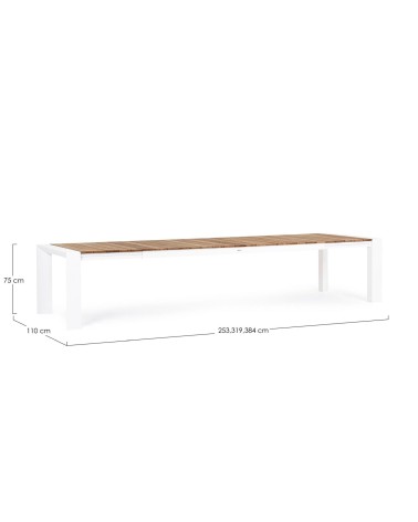 Tavolo Cameron 253–319–384×110 outdoor BIZZOTTO | BHOME by Arredi Barbàra