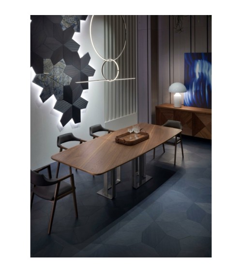 Holz-und-Metall-Tisch Arte Brotto | Bhome by Arredi Barbàra