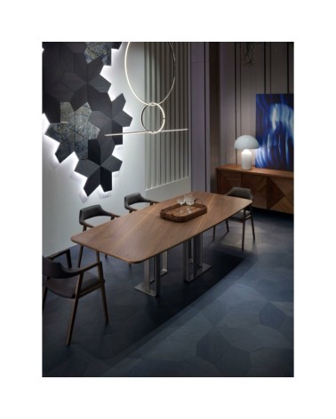 Holz-und-Metall-Tisch Arte Brotto | Bhome by Arredi Barbàra