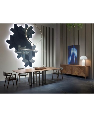 Holz-und-Metall-Tisch Arte Brotto | Bhome by Arredi Barbàra
