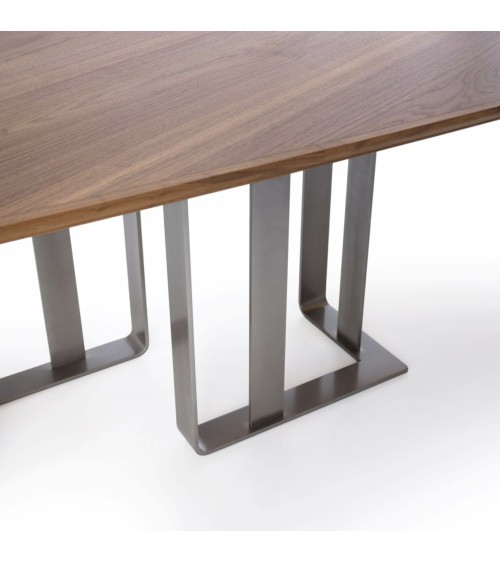 Holz-und-Metall-Tisch Arte Brotto | Bhome by Arredi Barbàra