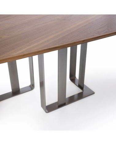Holz-und-Metall-Tisch Arte Brotto | Bhome by Arredi Barbàra