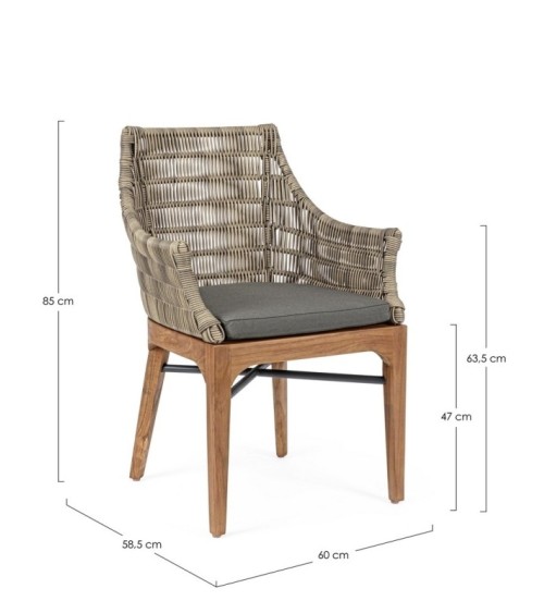 Sedia Keilani outdoor BIZZOTTO | BHOME by Arredi Barbàra