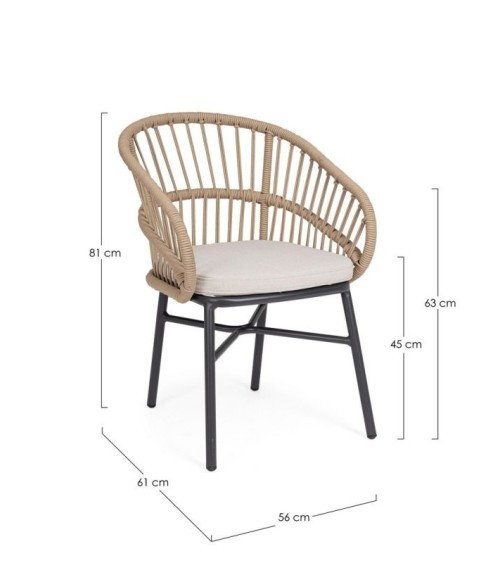 ODIVELAS Outdoor Chair BIZZOTTO | BHOME by Arredi Barbàra