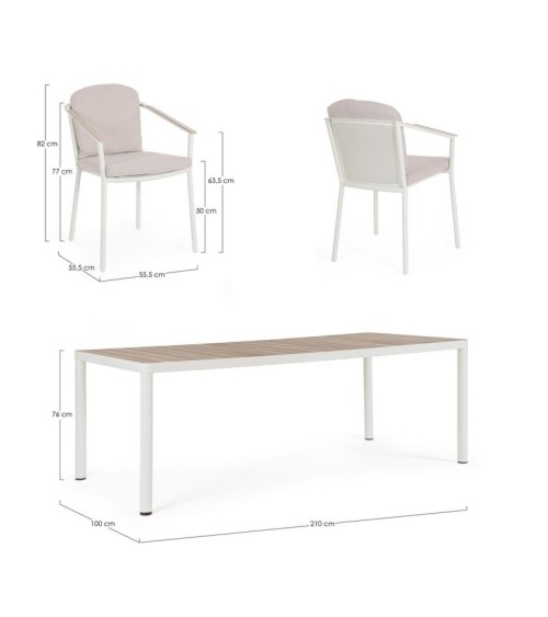 Set ULISES VAPOR 210x100 outdoor BIZZOTTO | BHOME