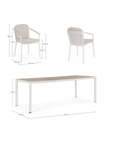 Set ULISES VAPOR 210x100 outdoor BIZZOTTO | BHOME