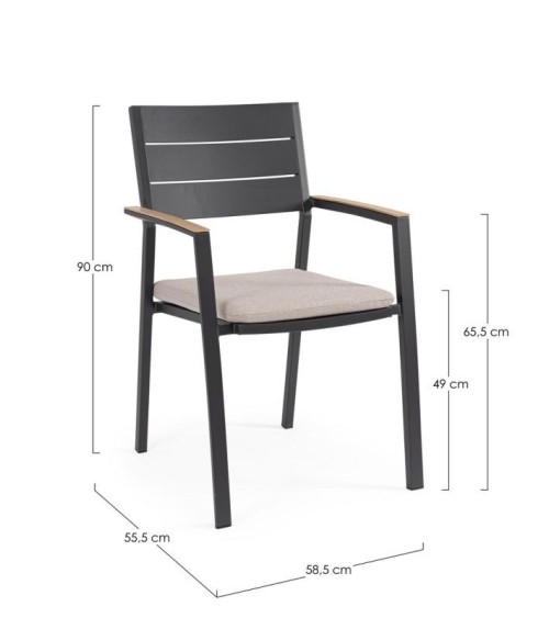 ZELMAR Outdoor Stuhl – BIZZOTTO | BHOME