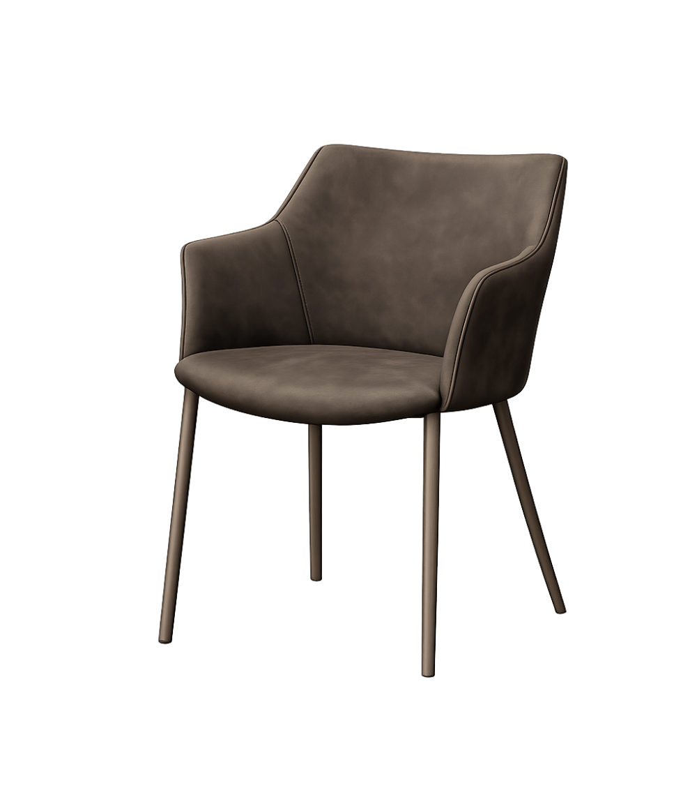 Agata Chair TONIN CASA Bronzo Pietra