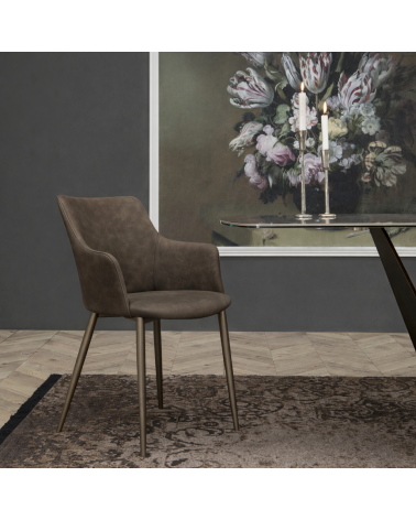 Agata Chair TONIN CASA Bronzo Pietra