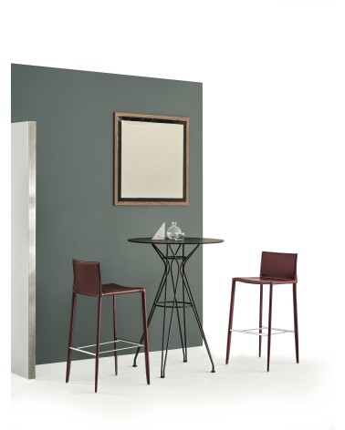 Tabouret Linda BONTEMPI en cuir design | BHOME