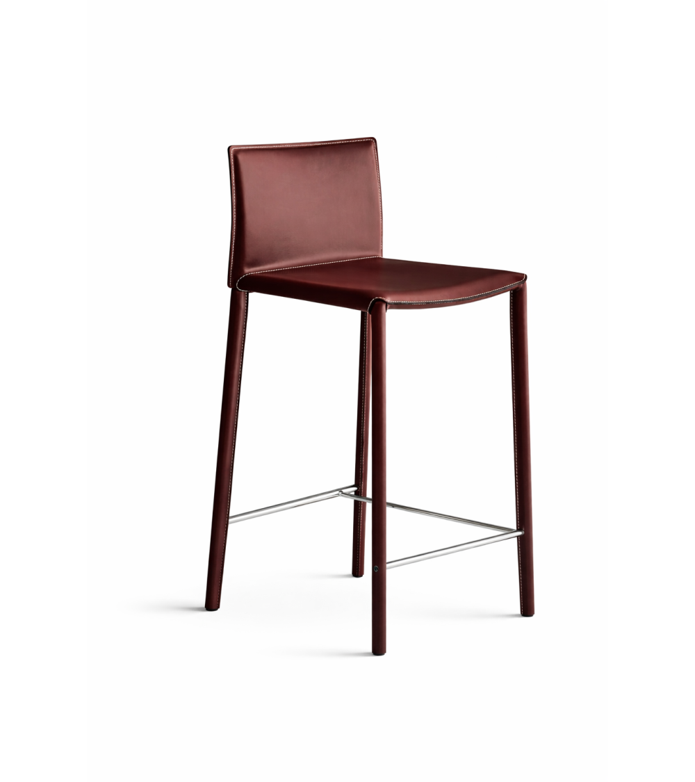 Taburete Linda BONTEMPI cuero diseño | BHOME