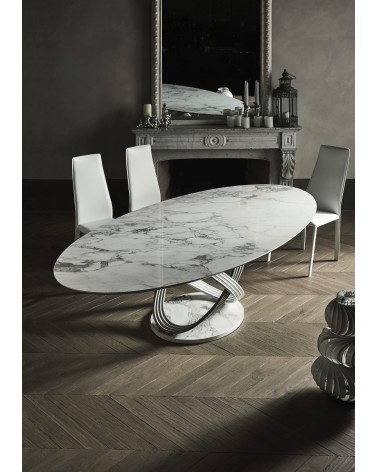 Dalila Chair BONTEMPI | Leather Designer Chair BHOME