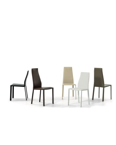 Stuhl Dalila BONTEMPI | Designstuhl aus Leder BHOME