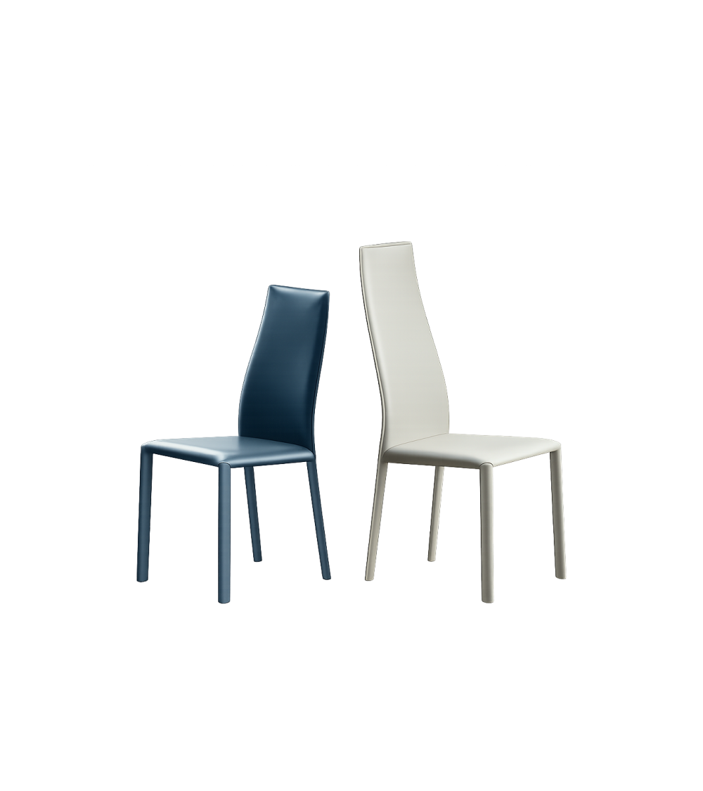 Sedia Dalila BONTEMPI | Sedia in cuoio di design BHOME