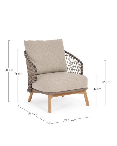 Poltrona EULARIA outdoor BIZZOTTO | BHOME by Arredi Barbàra