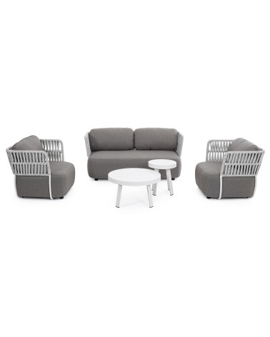 La poltrona PALMER appartiene alla collezione Bizzotto Homemotion ed è realizzata con struttura in alluminio verniciato a polver