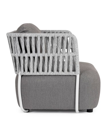 La poltrona PALMER appartiene alla collezione Bizzotto Homemotion ed è realizzata con struttura in alluminio verniciato a polver