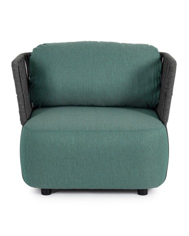La poltrona PALMER appartiene alla collezione Bizzotto Homemotion ed è realizzata con struttura in alluminio verniciato a polver