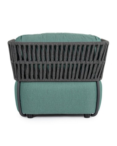 La poltrona PALMER appartiene alla collezione Bizzotto Homemotion ed è realizzata con struttura in alluminio verniciato a polver