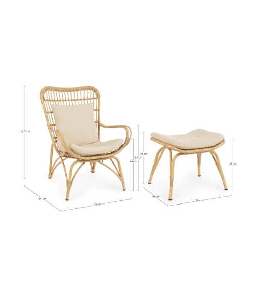 Poltrona lounge MAELA outdoor BIZZOTTO | BHOME by Arredi Barbàra