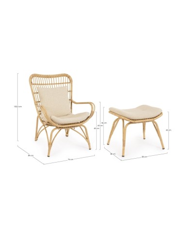 Poltrona lounge MAELA outdoor BIZZOTTO | BHOME by Arredi Barbàra