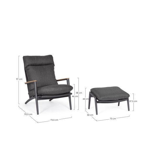 Poltrona lounge IBISCO outdoor BIZZOTTO | BHOME by Arredi Barbàra