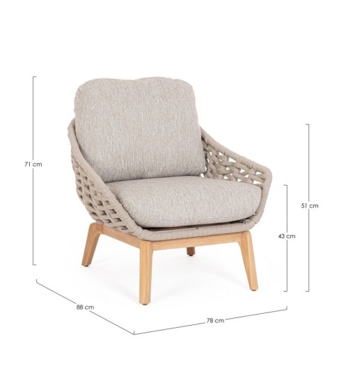 Sessel TAMIRES outdoor BIZZOTTO | BHOME by Arredi Barbàra