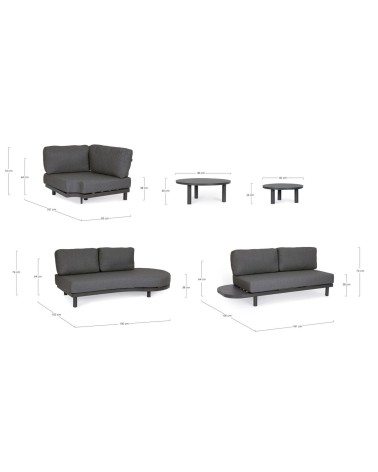 Eck-Sitzgruppe “HERCULES” outdoor – BIZZOTTO
