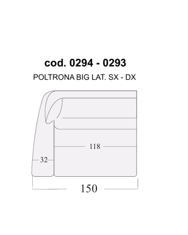 Divano “ASTORIA” 2 posti maxi – EGOITALIANO | Design italiano