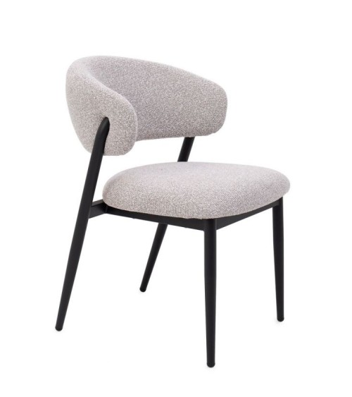 Sedia CASSANDRA BIZZOTTO imbottita effetto bouclé