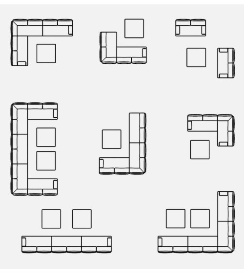 Mesa de centro “GERALD” 90×90 – BIZZOTTO