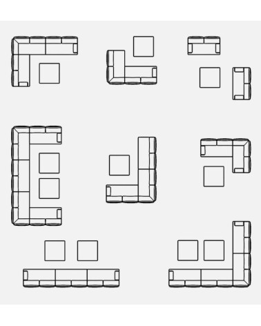 Mesa de centro “GERALD” 90×90 – BIZZOTTO