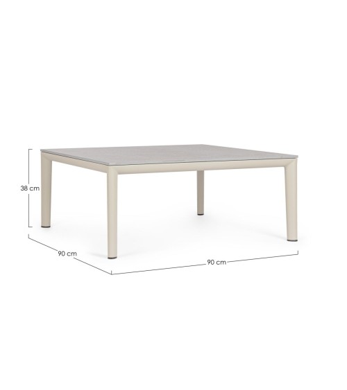 Mesa de centro “GERALD” 90×90 – BIZZOTTO