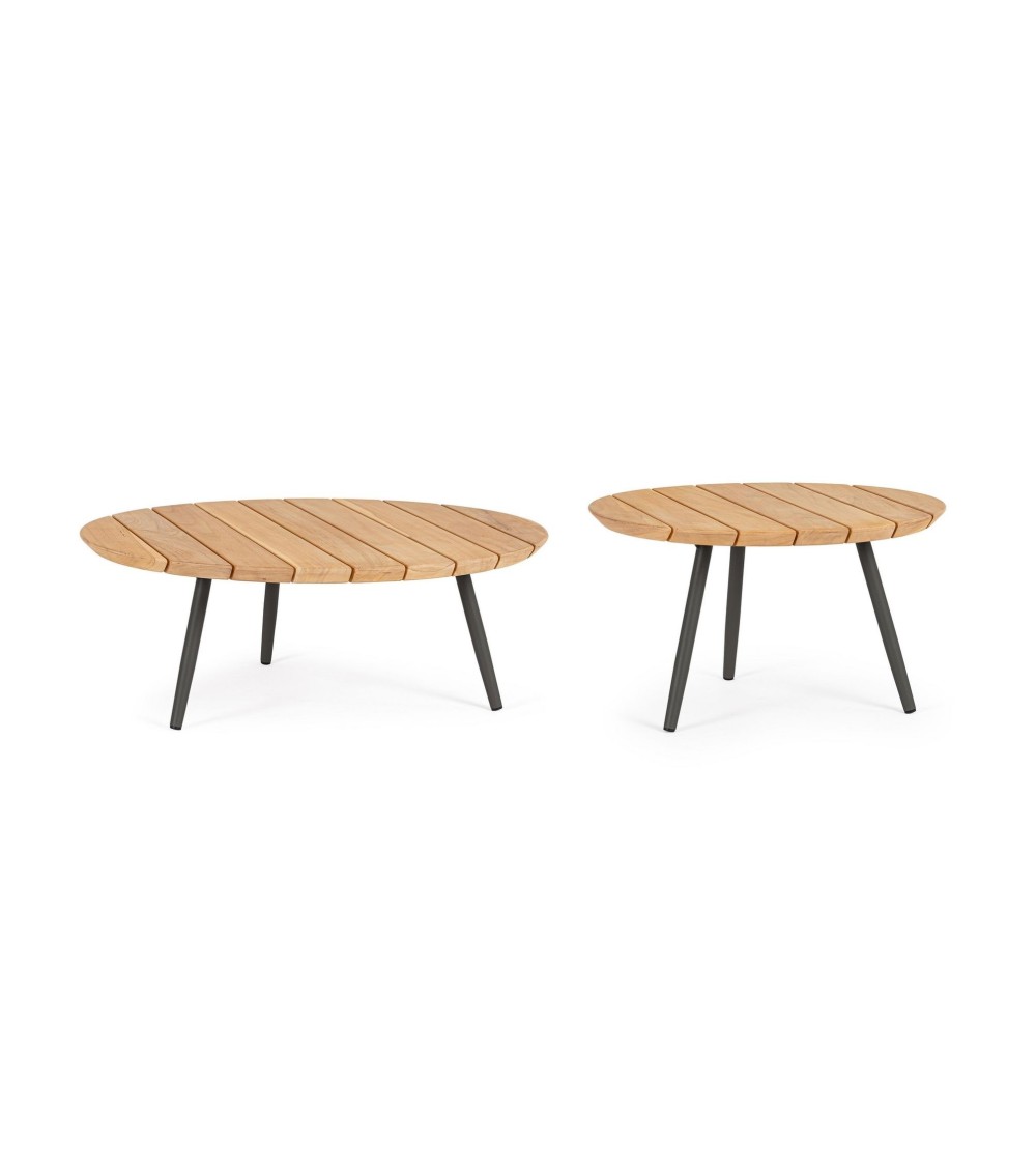 Set de mesas de centro “IVISSA” Ø60 / Ø80 outdoor – BIZZOTTO
